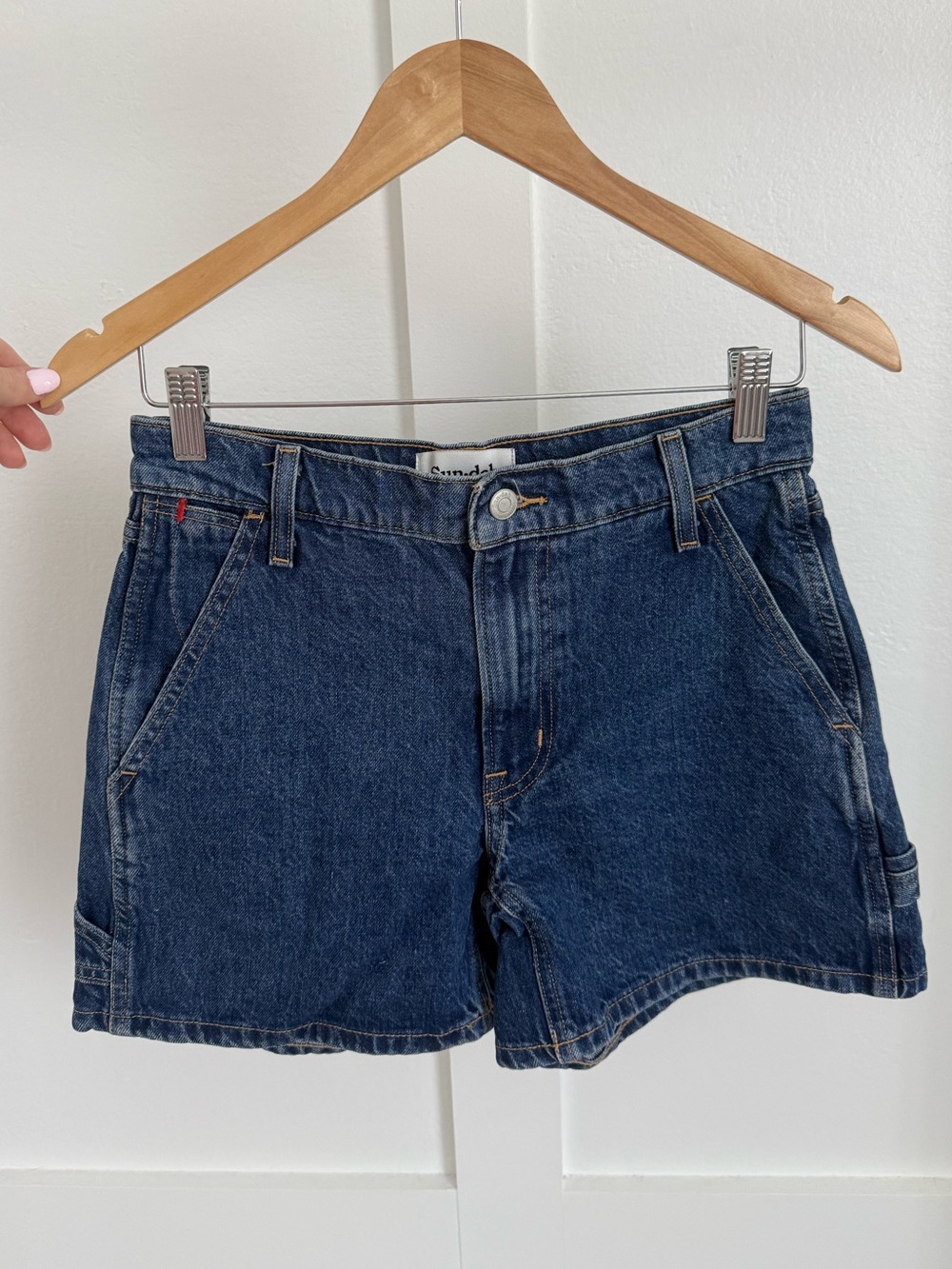 Aritzia Sundeh Cargo Denim Shorts